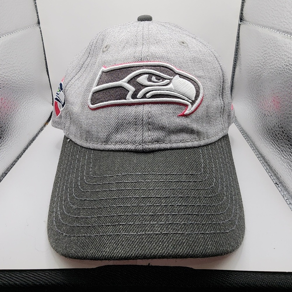 Seattle Seahawks Breast Cancer Awareness New Era‎ Hat Women OS Grey  9TWENTY Cap